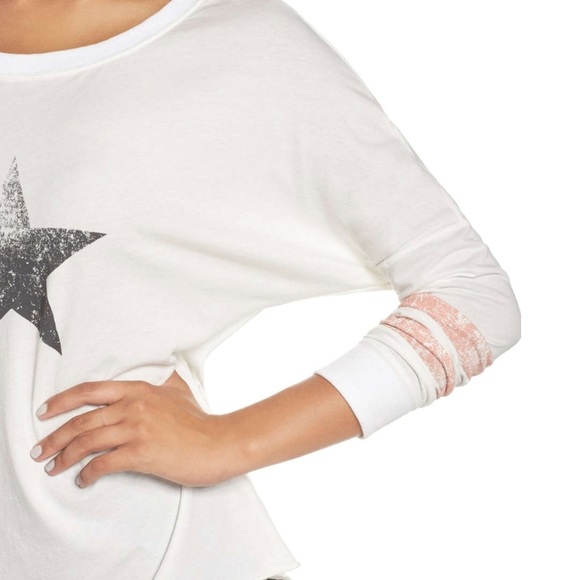 FREE PEOPLE Oversized Long Sleeve Tee NWT - Picture 4 of 5